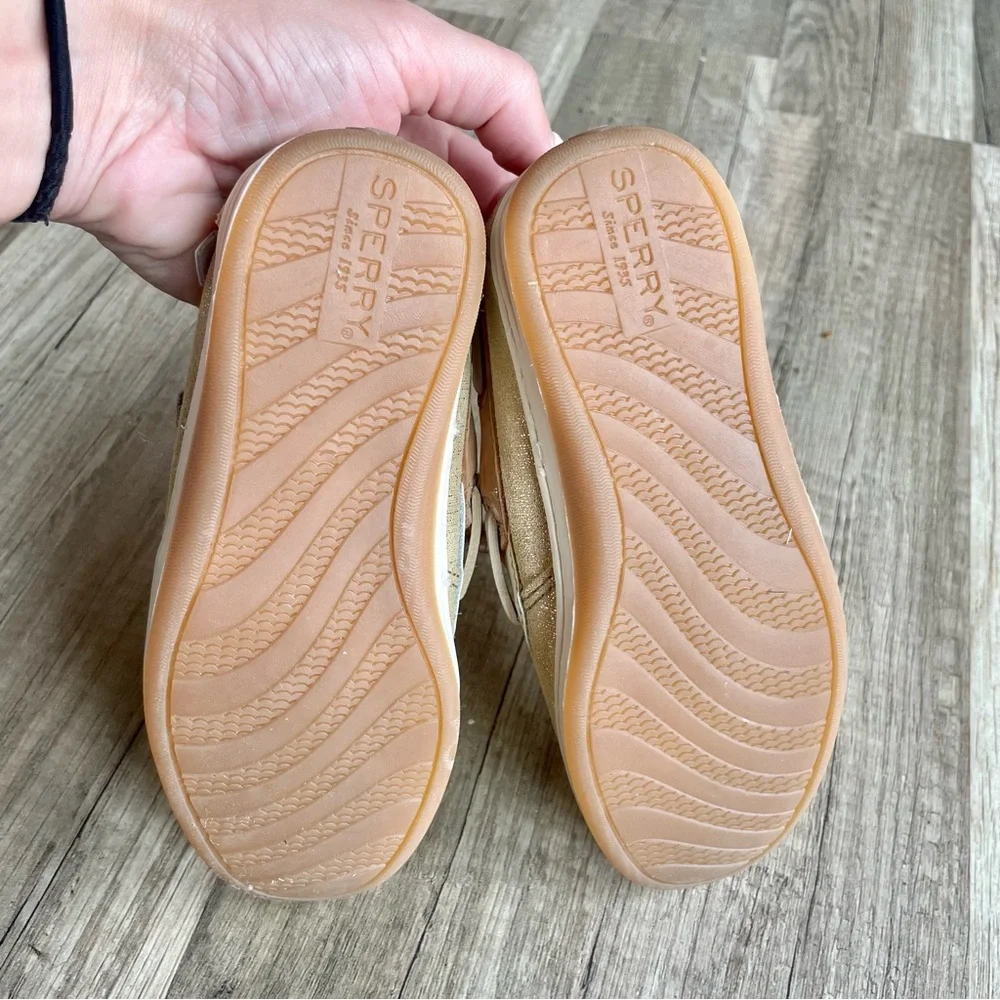 Stylish Tan and Cream Kids Boat Shoes